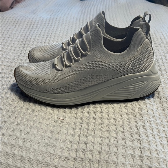 Skechers Women's Off White Athletic Shoes - Picture 3 of 7